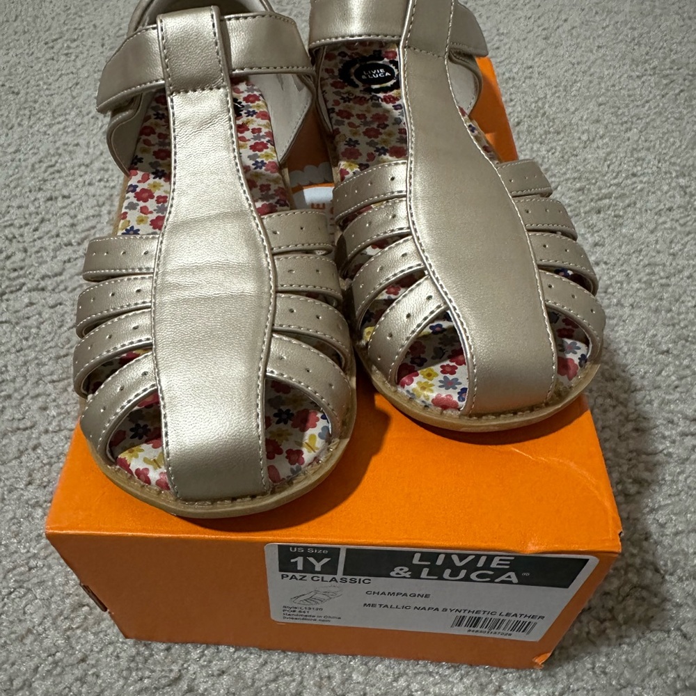 Livie & Luca Metallic Kids Sandals